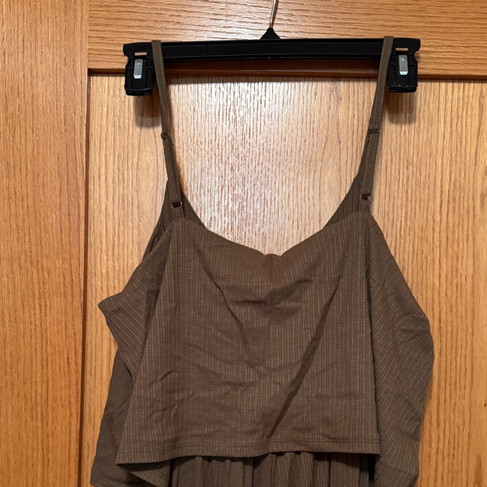 Zenana Outfitters Dark Brown Jumpsuit - Picture 5 of 5
